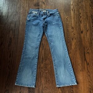 Vintage Y2K Bubblegum American Flavor Jeans size 7/8 Blue Denim Low Rise Flare